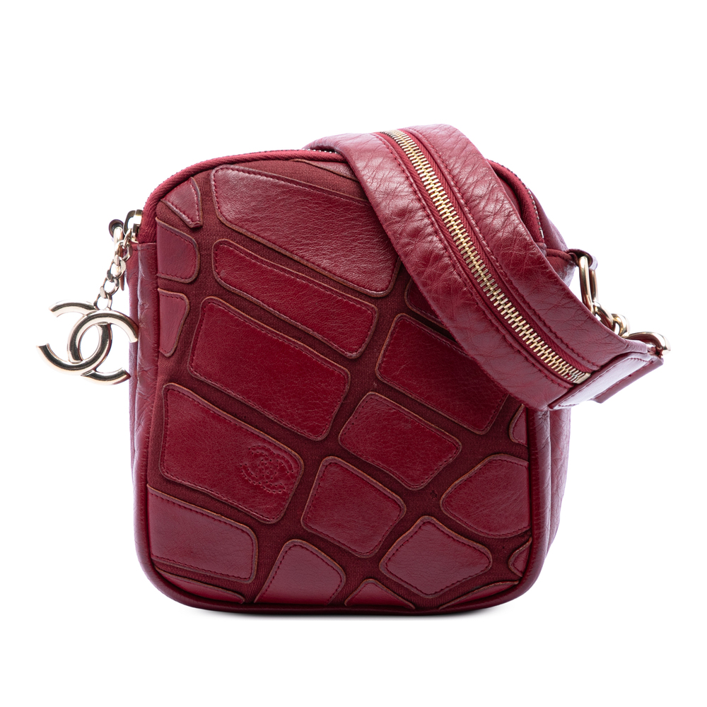 Pre-Loved Chanel CC Jersey and Lambskin Scale Camera Bag